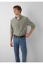 Tencel ™ ) Lyocell Blended Khaki Shirt Regular Fit / Normal Cut 0220415-71818