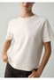 Ecru Basic T-Shirt Regular Fit / Normal Cut 1614220-82127 - 3