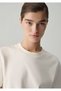 Ecru Basic T-Shirt Regular Fit / Normal Cut 1614220-82127 - 2