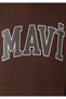 Logo Printed Hooded Brown Sweatshirt 067149-88062 - 7