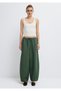 Linen Blend Green Trousers 1011196-81570 - 4