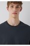 Anthracite Basic T-Shirt Loose Fit / Comfortable Cut 066249-91268 - 6