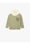 Cotton Long Sleeve Crew Neck Hooded Sweatshirt