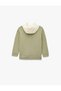 Cotton Long Sleeve Crew Neck Hooded Sweatshirt - 2