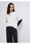 Crew Neck Back Printed White T-Shirt Regular Fit / Normal Cut 1613766-70057 - 2