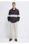 Elastic Waist Beige Trousers 0010610-70144