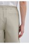 Elastic Waist Beige Shorts 0410315-70154 - 7