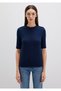 Navy Blue T-Shirt Fitted / Bodycon Fit 1613332-82318 - 5