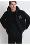 M Logo Patchli Black Sherpa Coat 0110628-80022