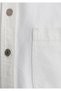 90S White Jean Shirt Crop / Short Cut 1210244-86440 - 6