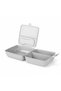 Compartmentalized Storage and Food Container – BPA-Free and Healthy – Locking Lid – Portable Lunchbox – Light Gray - 4