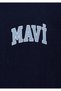 Men's Navy Blue Half-Zip Sweatshirt Leather N Navy Blue Sweatshirt 0S10208-70497-Std - 7