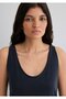 Soft-Premium (TENCEL™) Modal-Blend Black Tank Top, Slim Fit / Slim Cut 1613216-900 - 6