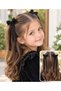 Black Velvet Buckled Hair Clip, Set of 2