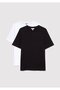 2li Kadın Basic Tişört Regular Fit / Normal Kesim 1611366-900