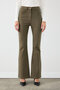 Flare Fit Canvas Pants - Khaki - 3