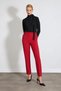 Pipe Leg Fabric Trousers - Red