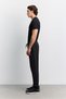 Men's Black Elastane-Waist Technical Fabric Sweatpants, Durable Up to -5 Degrees A62Y3408 - 6