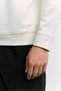 Men's Ecru Polo Collar Zippered Easy-Ironing Regular Fit Sweatshirt A62Y1353 - 3
