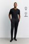 Men's Black Elastic Waistband, Side Pockets, Mesh Detail Technical Jogger A62Y3417