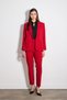 Pipe Leg Fabric Trousers - Red - 3