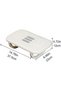 Ergonomic Under Desk Footstool with Massage Rollers and Rocking Function,White and Gray - 8