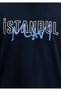 Istanbul Printed Navy Blue T-Shirt Regular Fit / Regular Fit 067114 -34319 - 6