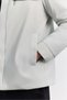 Men's Light Grey Classic Collar Lightweight Windproof Technical Fabric Comfort Fit Coat A62Y6131 - 3