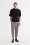 Men's Black Crew Neck Rayon Oversize Fit T-Shirt B001050 - 6