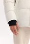 Men's White Hooded Water Repellent Windproof -10 Degree Resistant Shiny Puffer Regular Fit Ski - 7