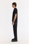 Men's Black Crew Neck Printed Bi-Stretch Interlock Regular Fit T-Shirt A61Y1138 - 3