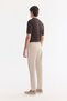 Men's Stone Side Elastic Pleated Soft Touch Breathable Relaxed Fit Trousers A61Y3046 - 3