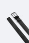Men's Black Rectangular Buckle Belt B009300 - 3