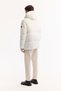 Men's White Hooded Water Repellent Windproof -10 Degree Resistant Shiny Puffer Regular Fit Ski - 4