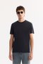 Men's Black Crew Neck Soft Touch Bi-Stretch Printed Regular Fit T-Shirt A52Y1022