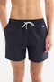 Men's Navy Blue Basic Quick-Drying Relaxed Fit Swim Shorts with Bag A61Y3800 - 4