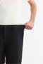 Men's Black Side Elasticated Ribbed Bi-Stretch Slim Fit Chino Shorts A51Y3730 - 5