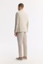 Men's Beige Mono Collar Lightweight Soft Touch Blazer Comfort Slim Fit Jacket A51Y4017 - 4