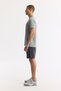Men's Gray Crew Neck Printed Rayon Soft Touch Regular Fit T-Shirt A51Y1031 - 3