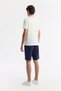 Men's Ecru Crew Neck Printed Bi-Stretch Interlock Regular Fit T-Shirt A51Y1044 - 5