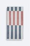 Men's Navy Blue Striped 100% Cotton Peshtemal A51Y8203 - 3