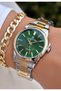 Original New Season Green Dial Women's Wristwatch – |   Bracelet with Gift |   2 Years Warranty - 3