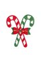 Felt New Year's Decorations: Candy Cane Ornaments (Set of 3) - 5