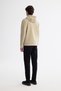 Men's Beige Hooded Printed Elastane Regular Fit Sweatshirt A42Y1332 - 5