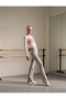 High-Waisted Slim Fit Cotton Flared Sports Leggings
