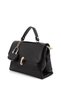 Women's Black Long Strap Hand and Shoulder Bag - 4