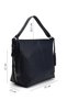 Navy Blue Large Size Women's Shoulder Bag B6816 - 3