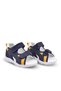 Samba Double Velcro Air Net Detailed Genuine Leather Baby Boy Sandals Navy Blue - 5