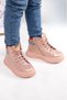 Angel Lace-Up and Zip-Up Leather Girls' Boots, Powder - 2