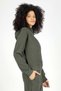 Laney women's hooded sweatshirt, khaki - 2